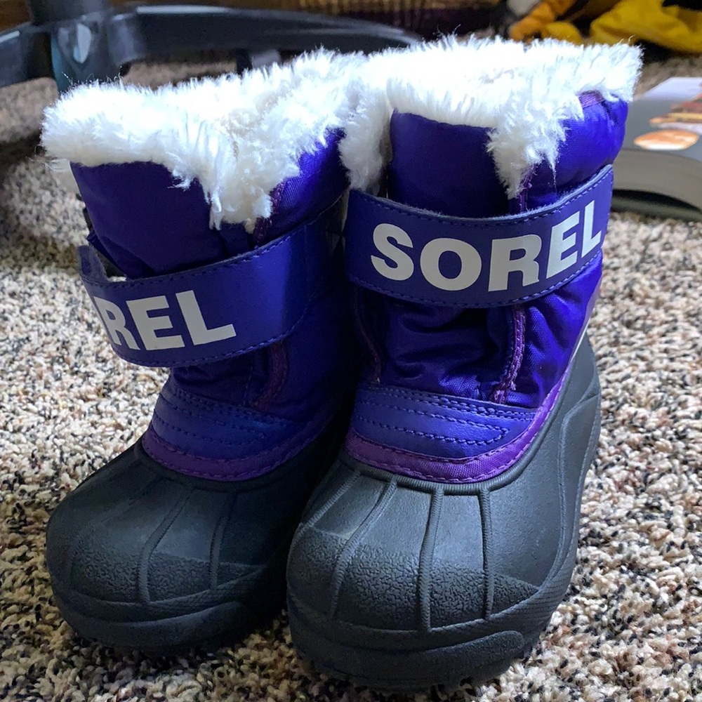 Kids Sorel Faux Fur Snow Boots